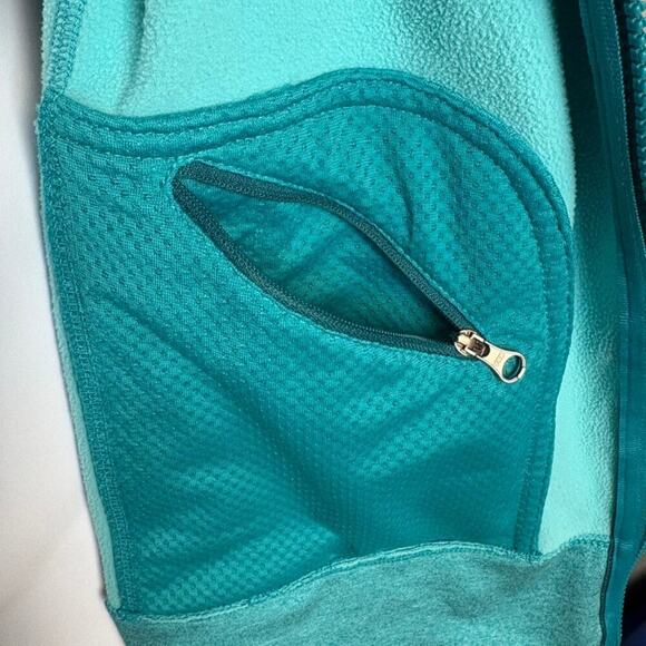 Marmot Teal Fleece Line Full Zip Running Jacket Womens Sz L - Picture 10 of 10